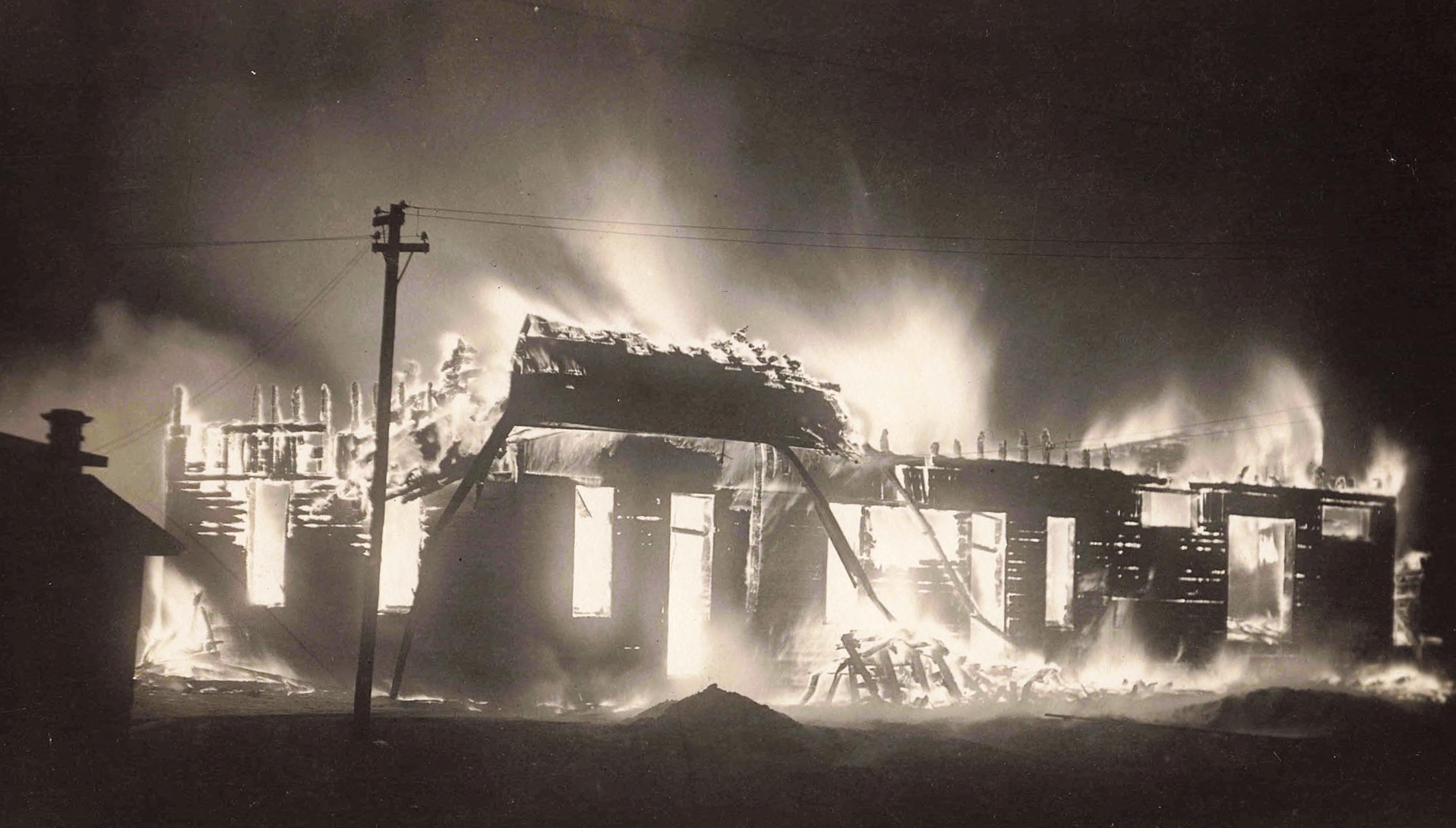 Vanderbilt Depot Fire in 1916